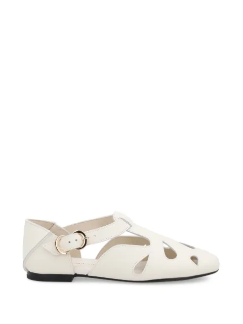 FRAU cut-out buckle-fastening ballet flats
