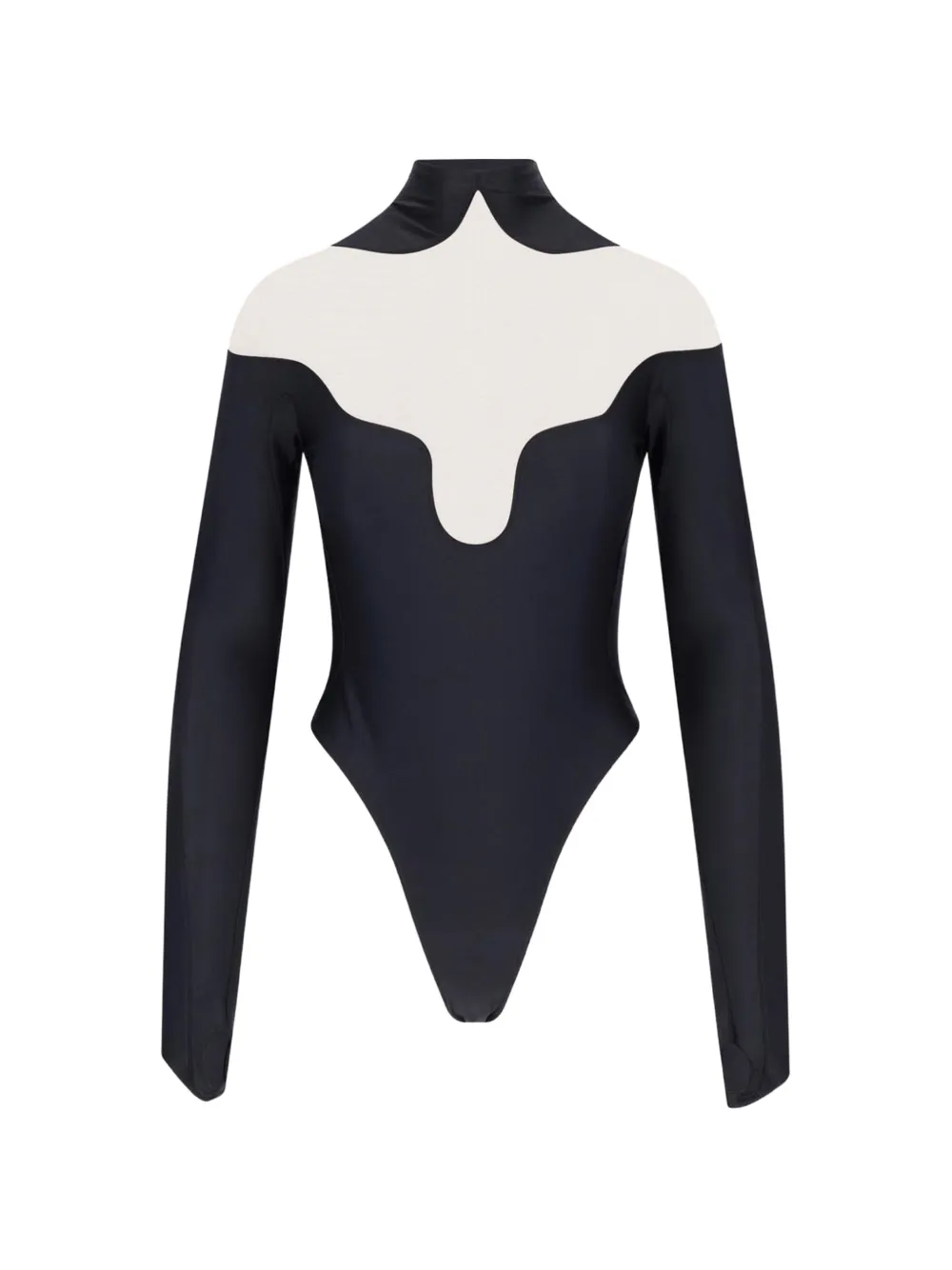 Mugler high-neck bodysuit - Black