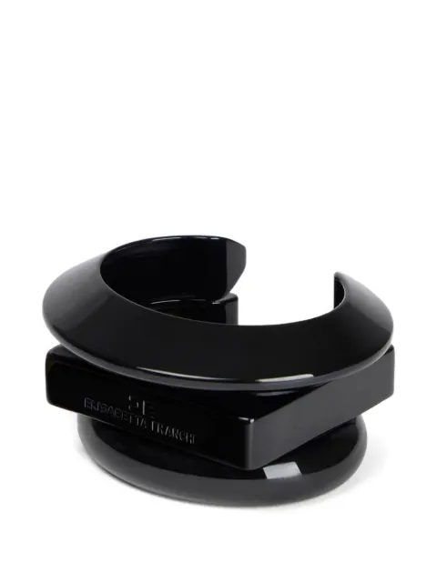 Elisabetta Franchi logo-engraved bracelet