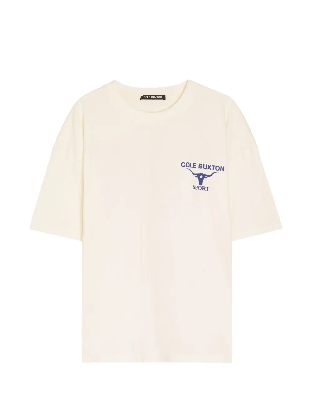 COLE BUXTON Longhorn logo-print T-shirt - Toni neutri