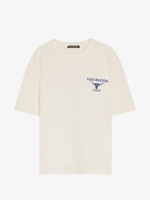 COLE BUXTON Longhorn logo-print T-shirt