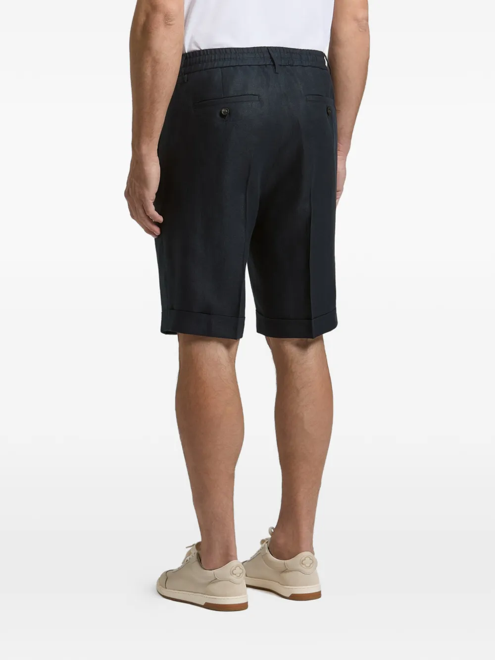 Peserico Shorts met trekkoord Blauw