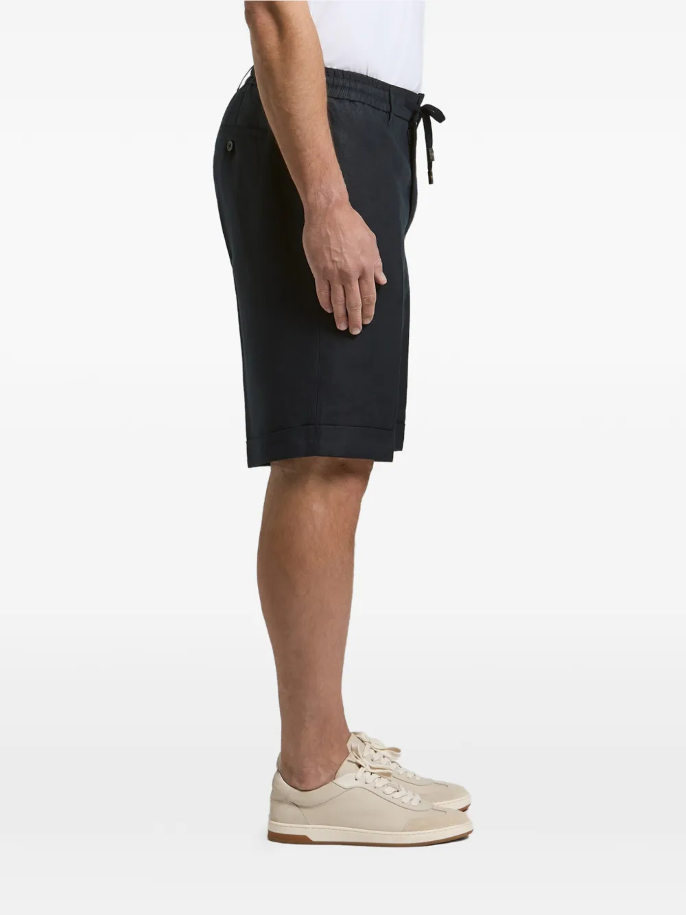 Peserico Shorts met trekkoord Blauw