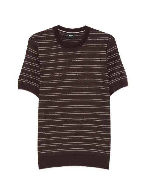 BOSS jersey a rayas horizontales