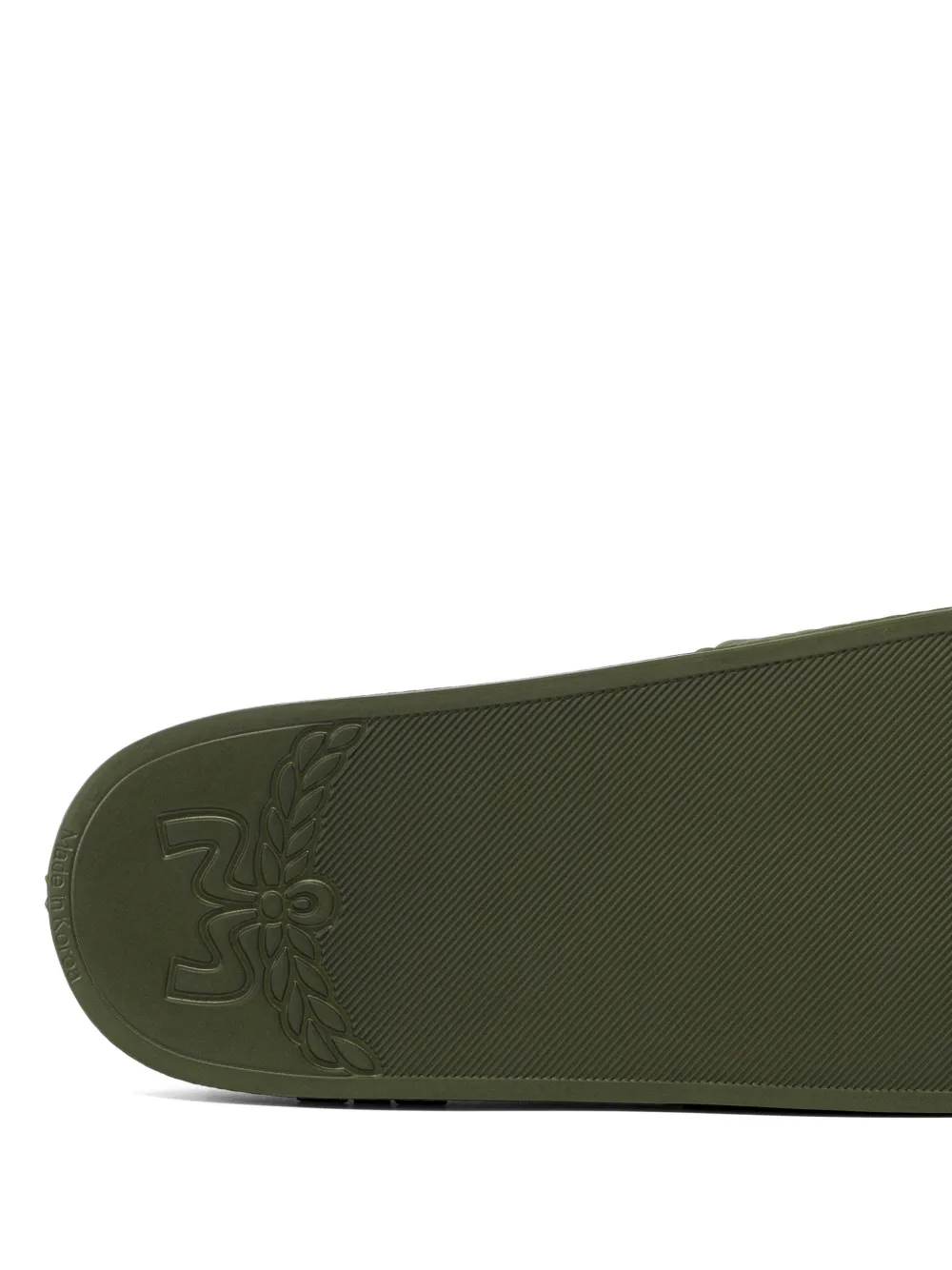 MCM Slippers met monogram Groen