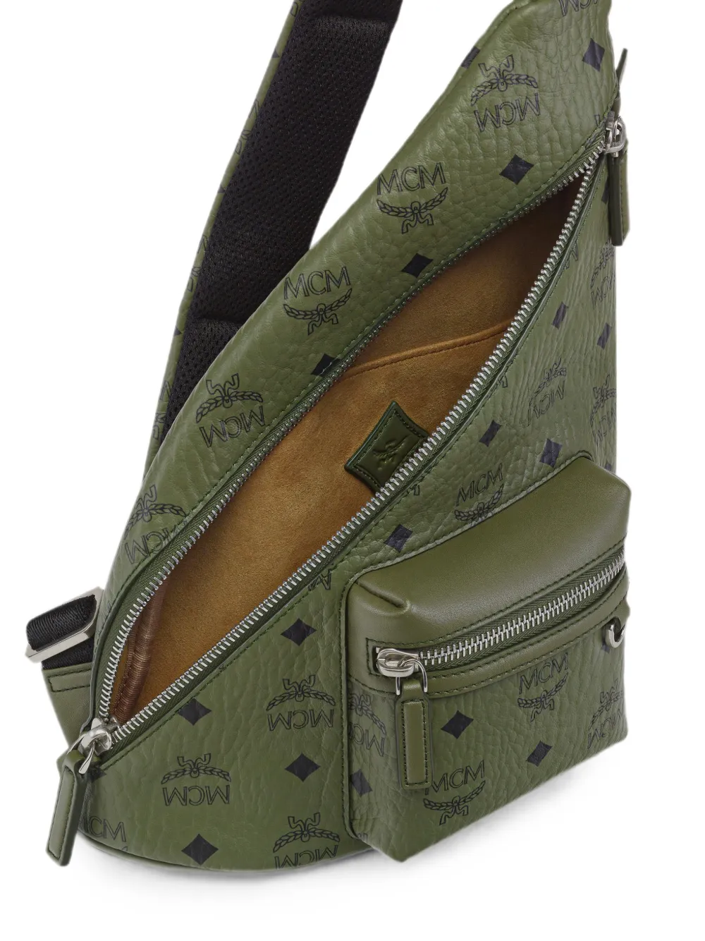 MCM Aren Visetos sling tas Groen