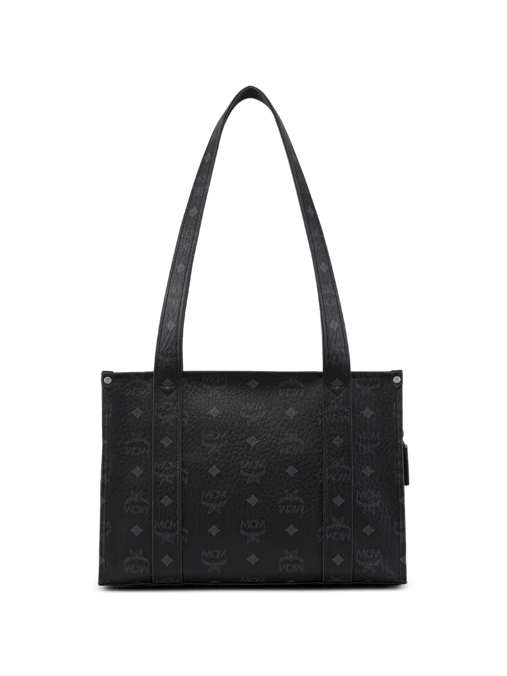 MCM Aren Visetos shopper Zwart