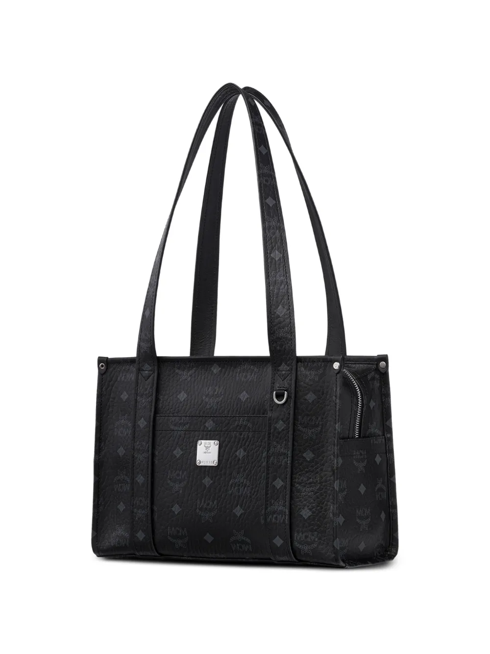 MCM Aren Visetos shopper Zwart
