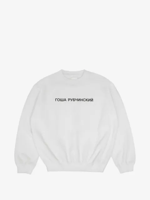 GOSHA RUBCHINSKIY sweater med logotryk