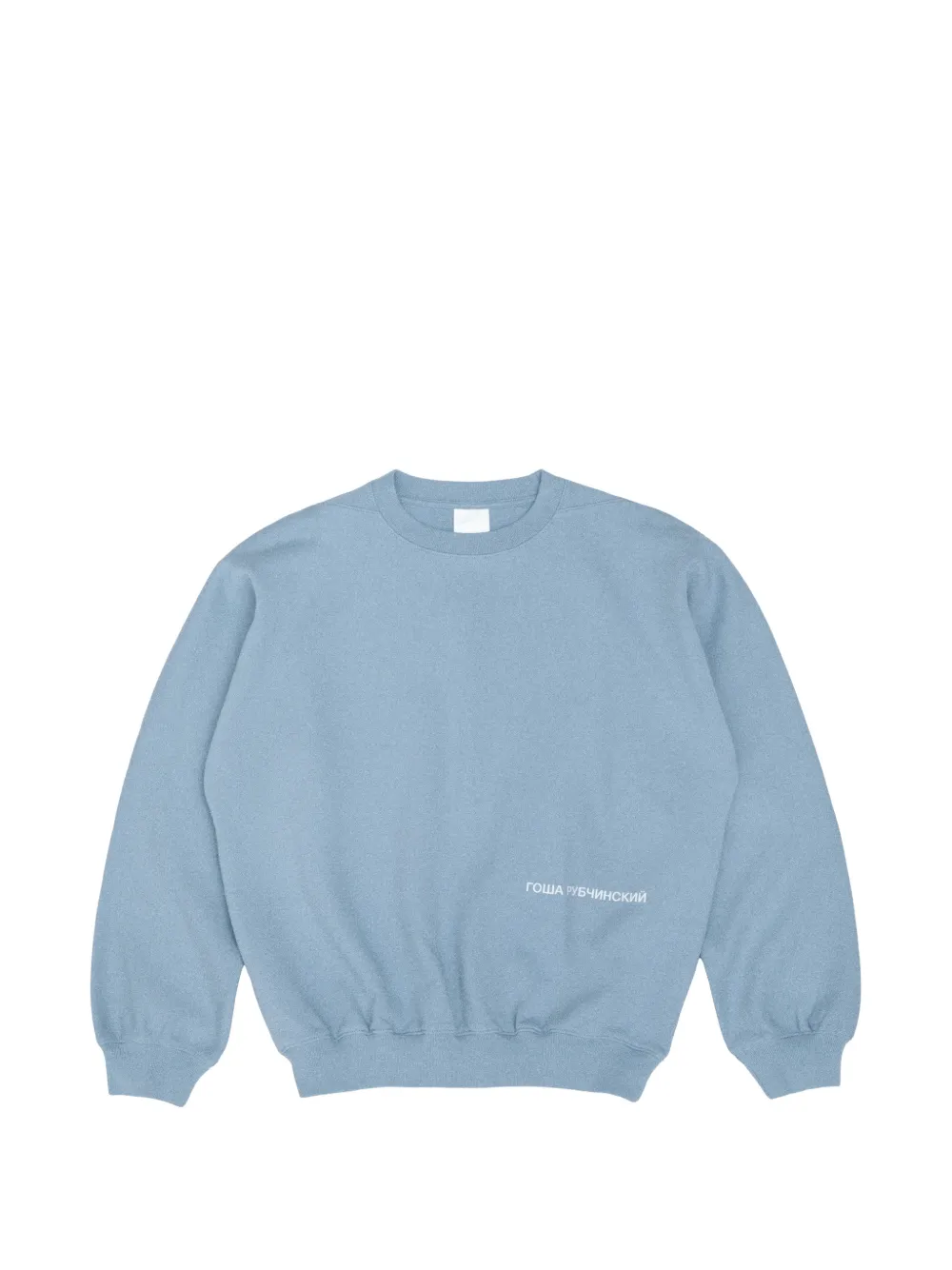 Gosha Rubchinskiy logo-print raglan-sleeve sweater - Blu