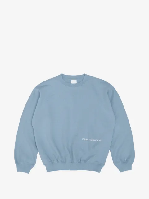 GOSHA RUBCHINSKIY sweater med raglanærmer og logotryk