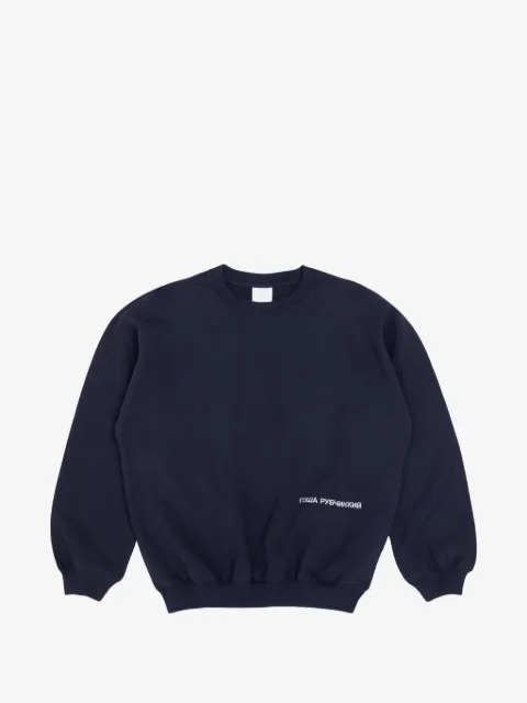 GOSHA RUBCHINSKIY sweater med logotryk