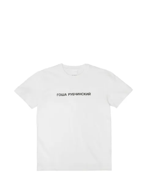 GOSHA RUBCHINSKIY logo-print regular-fit T-shirt