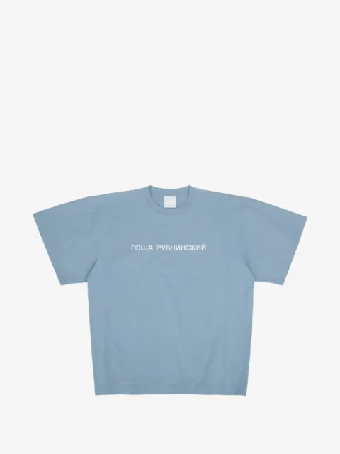 GOSHA RUBCHINSKIY playera oversize con logo estampado