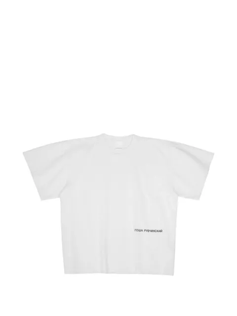 GOSHA RUBCHINSKIY playera con logo estampado