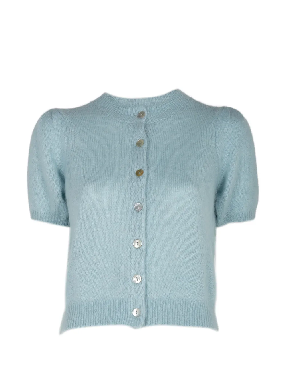 DÔEN Alesia short-sleeve cardigan - Blu