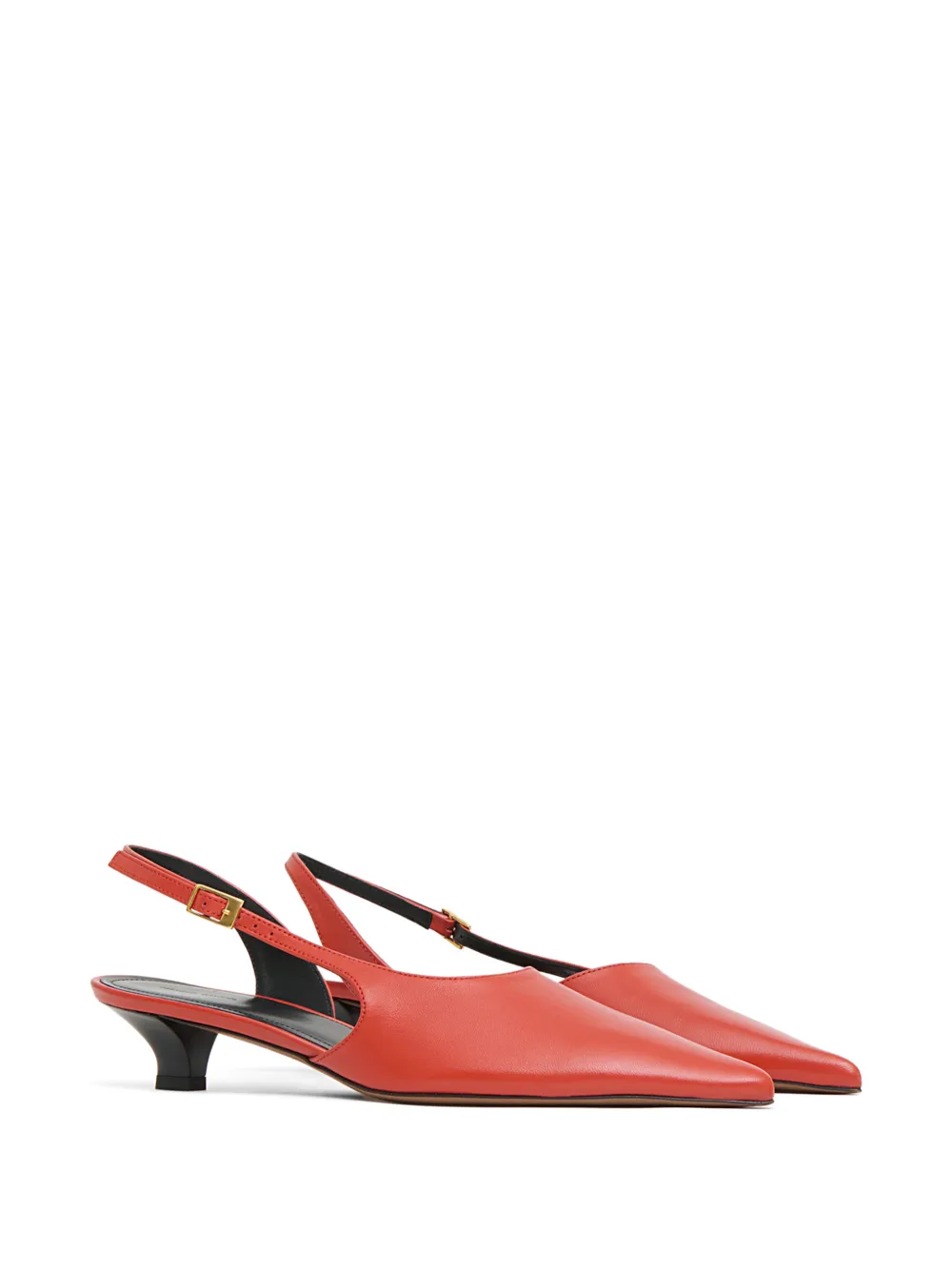 Mansur Gavriel Anna pumps met puntige neus Rood