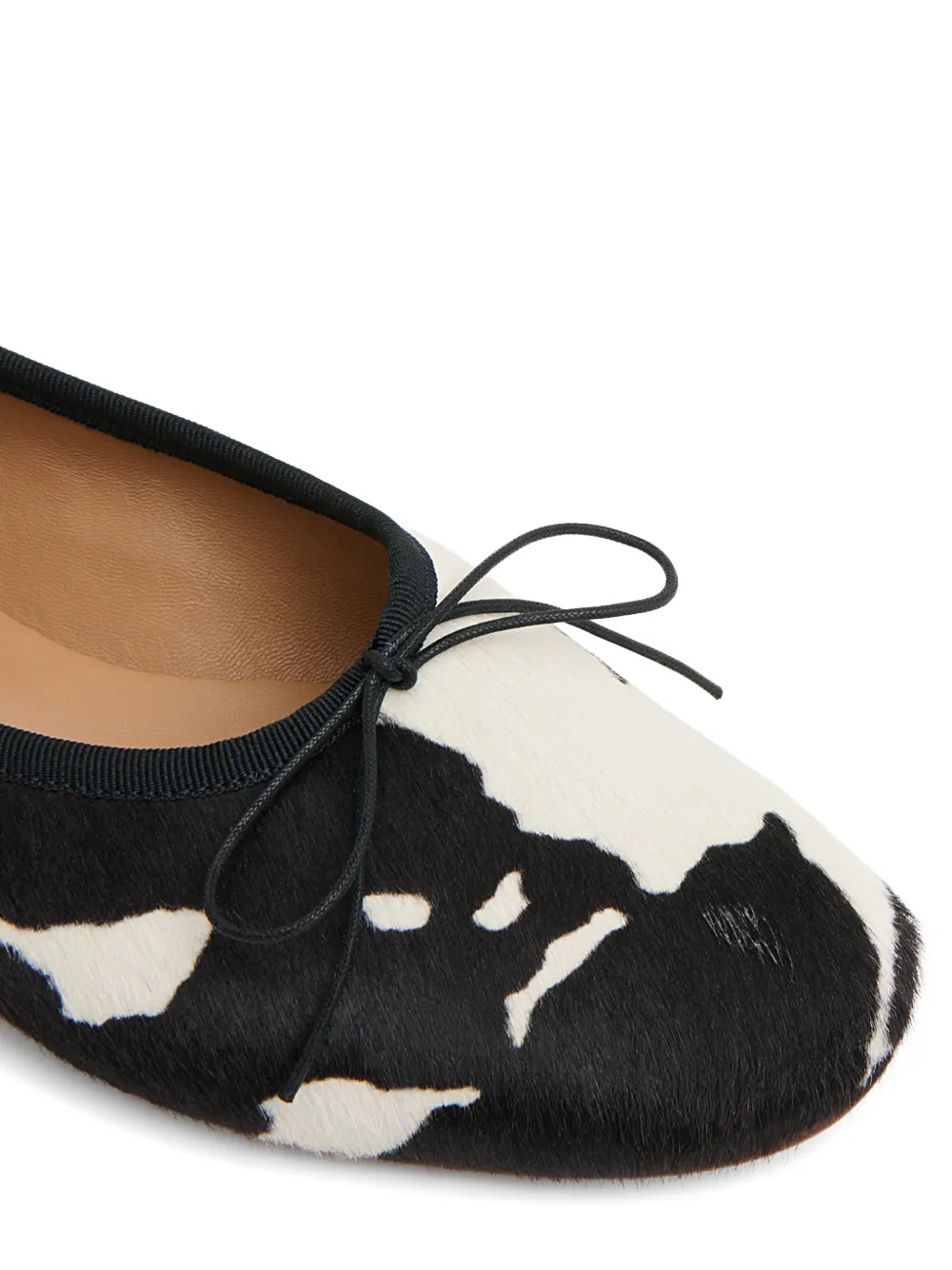 Mansur Gavriel Dream Ballerina's met ponyhaar Zwart