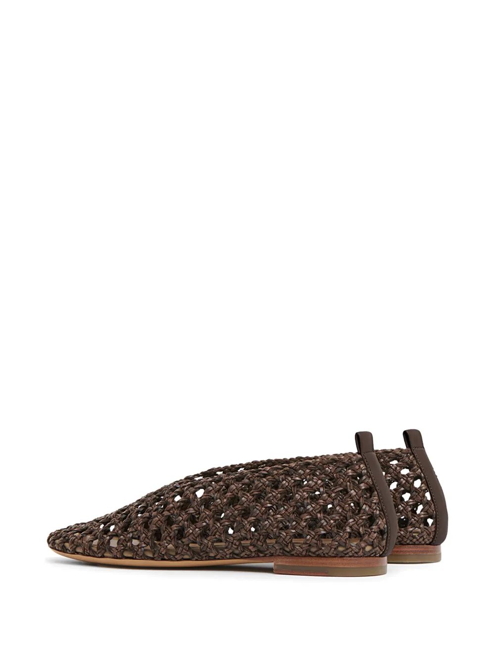 Mansur Gavriel Geweven ballerina's Bruin