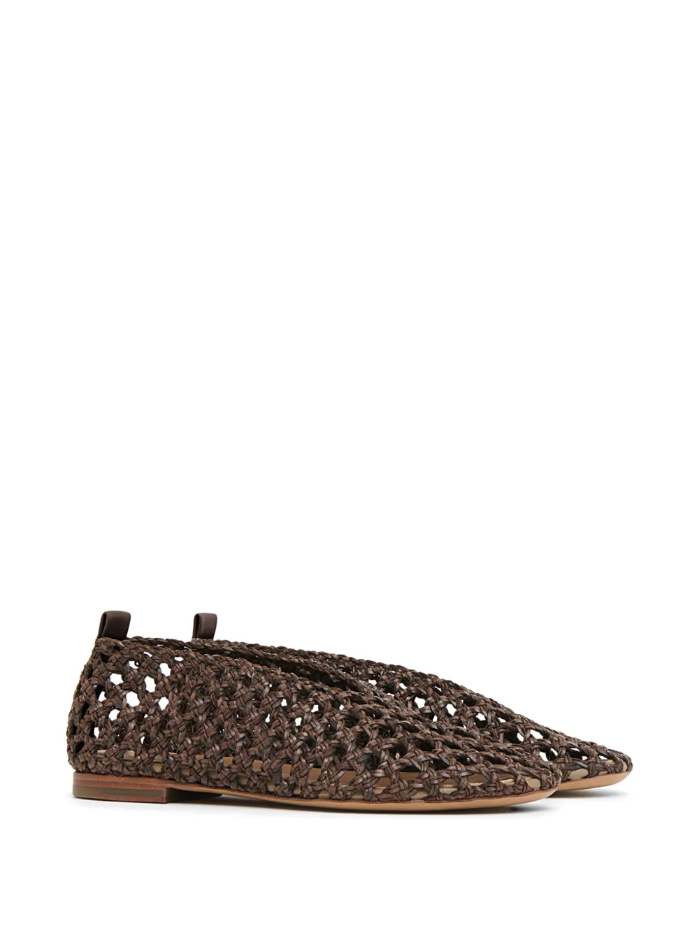 Mansur Gavriel Geweven ballerina's Bruin