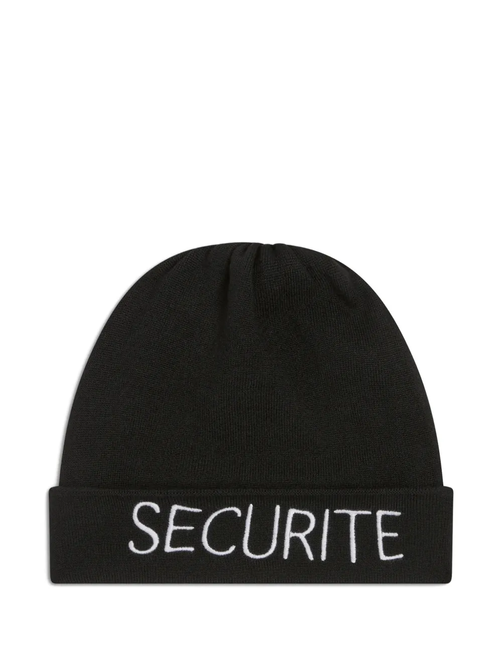 Gallery Dept. Securite-embroidered Beanie Hat In Black