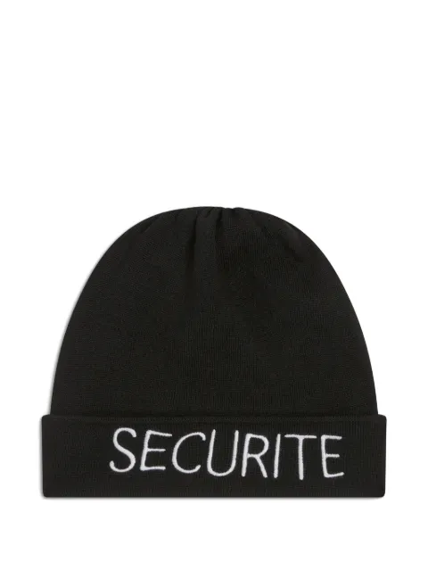 GALLERY DEPT. securite-embroidered beanie hat