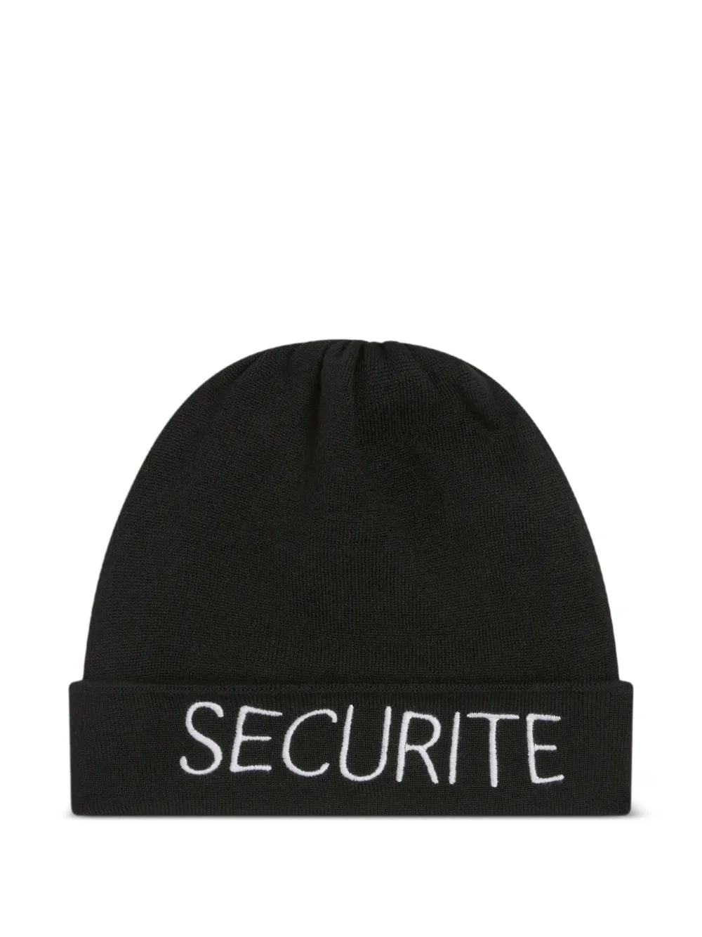 GALLERY DEPT. securite-embroidered beanie hat - Schwarz