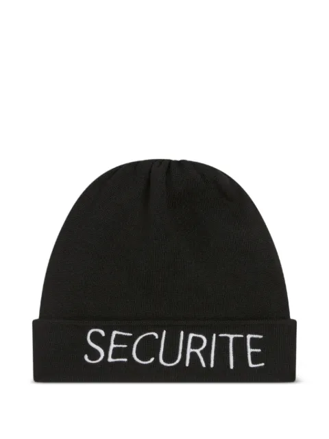 GALLERY DEPT. securite-embroidered beanie hat