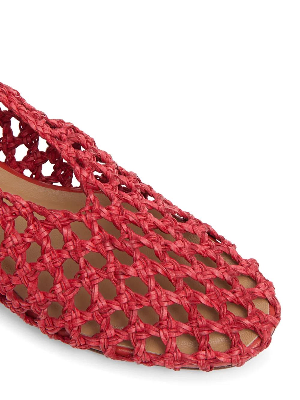 Mansur Gavriel Geweven ballerina's Rood