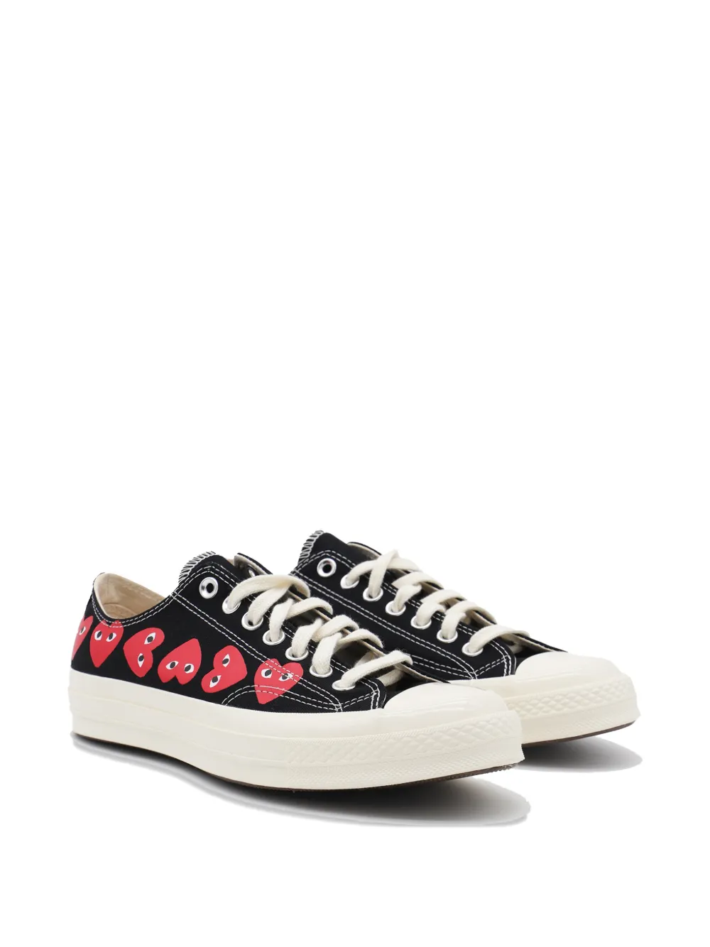 Comme Des Garçons Play x Converse heart-print sneakers Zwart