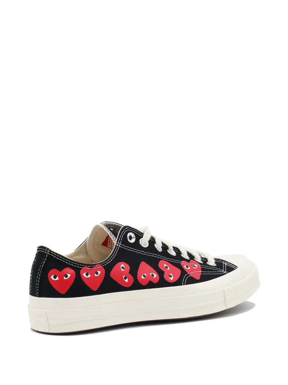 Comme Des Garçons Play x Converse heart-print sneakers Zwart