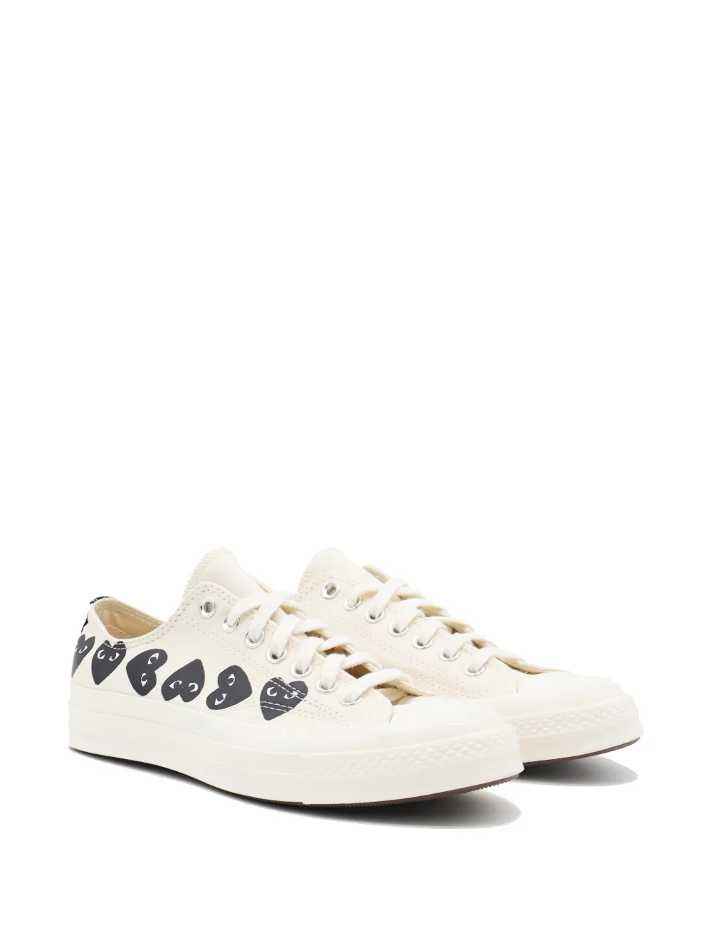 Comme Des Garçons Play x Converse Play heart-print sneakers Beige