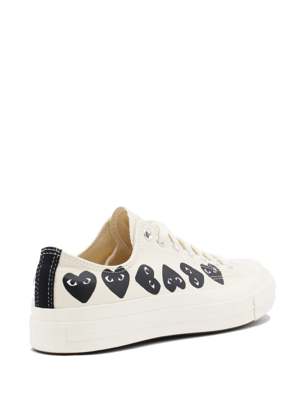 Comme Des Garçons Play x Converse Play heart-print sneakers Beige