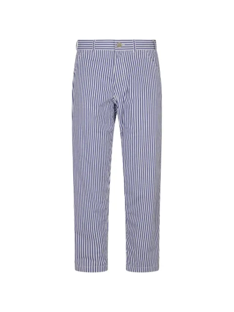 Comme Des Garçons striped cotton trousers