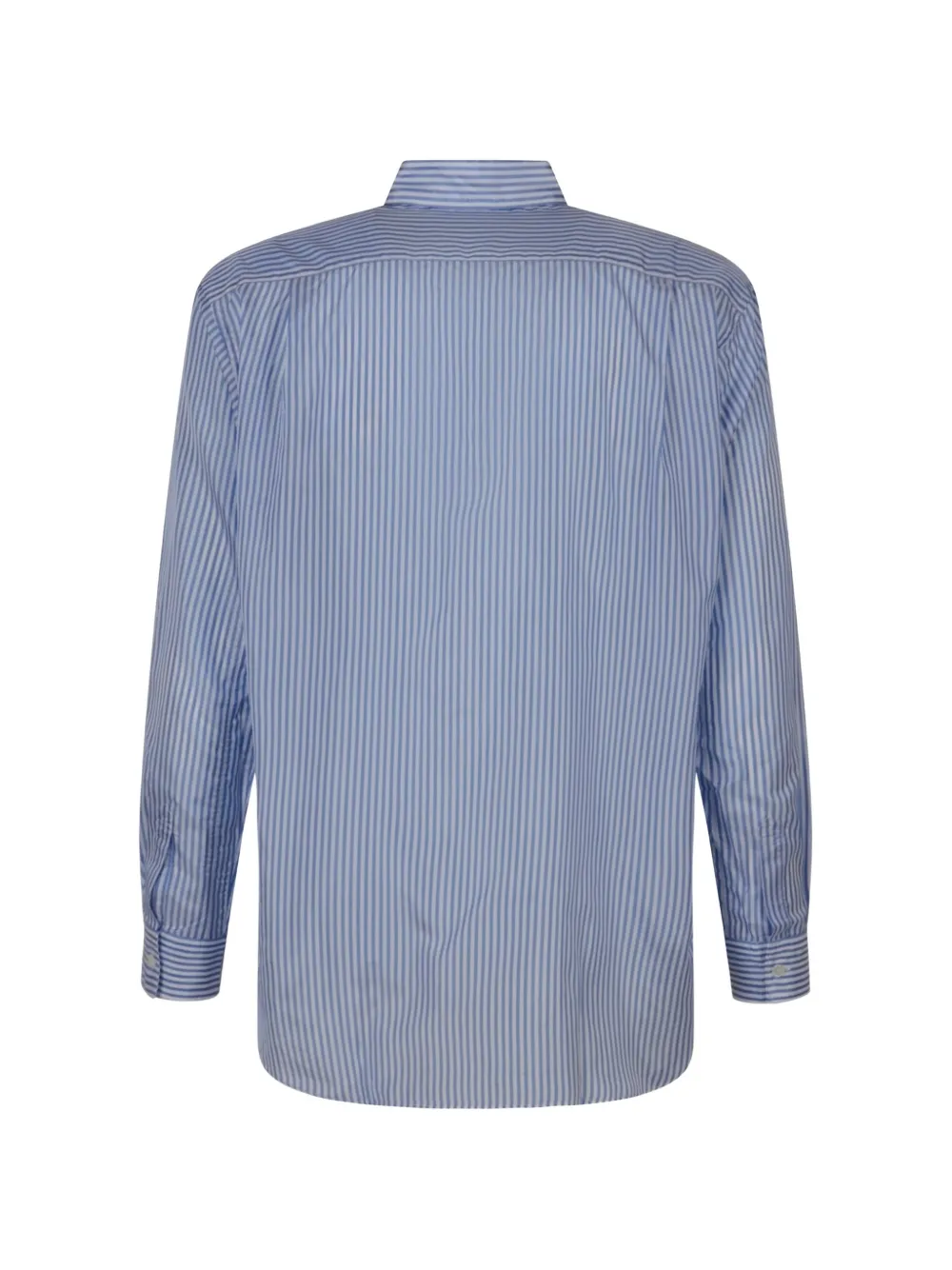 Comme Des Garçons shirt met verticale streep en borstzak Blauw