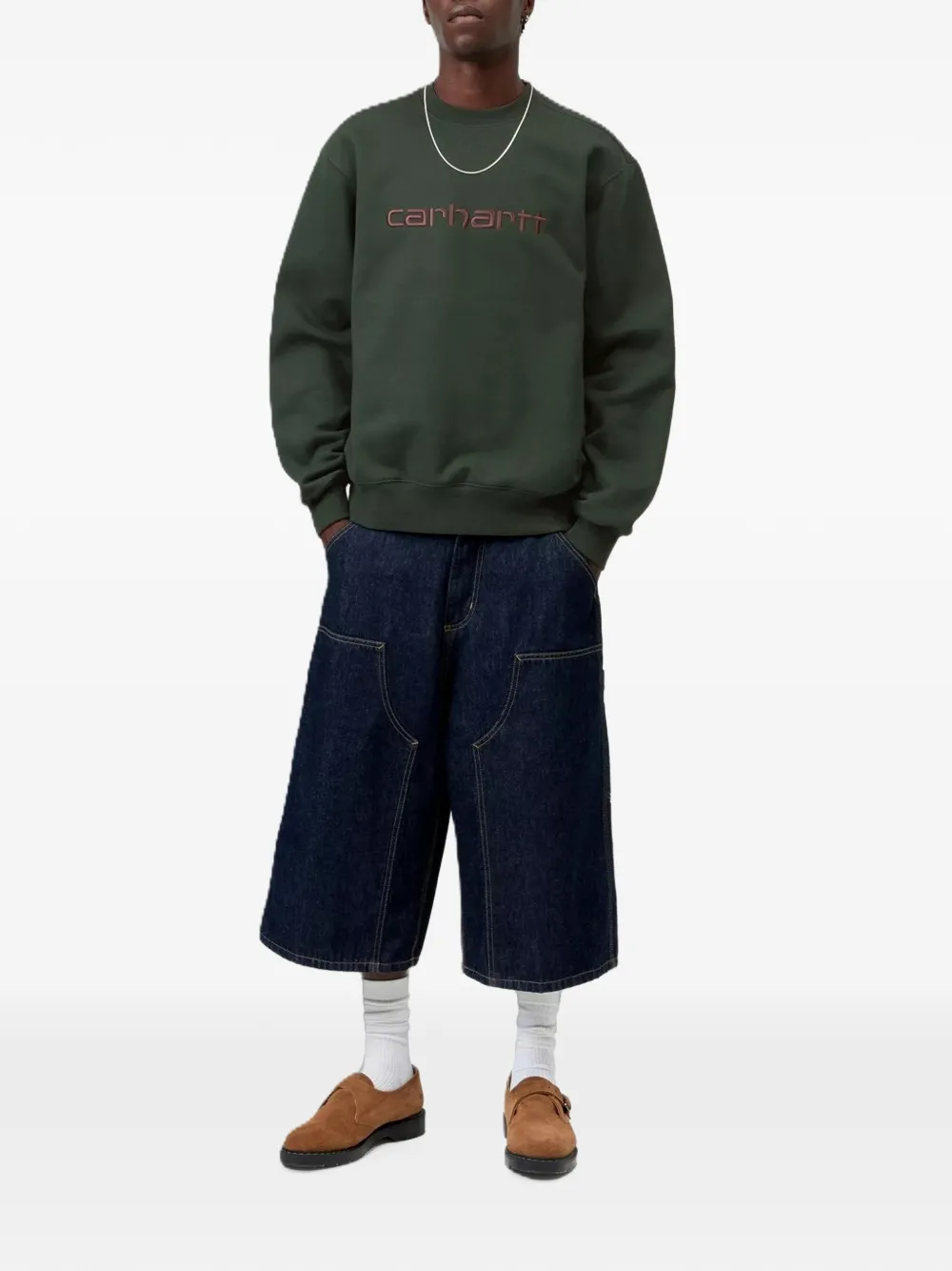 CARHARTT 로고 자수 맨투맨