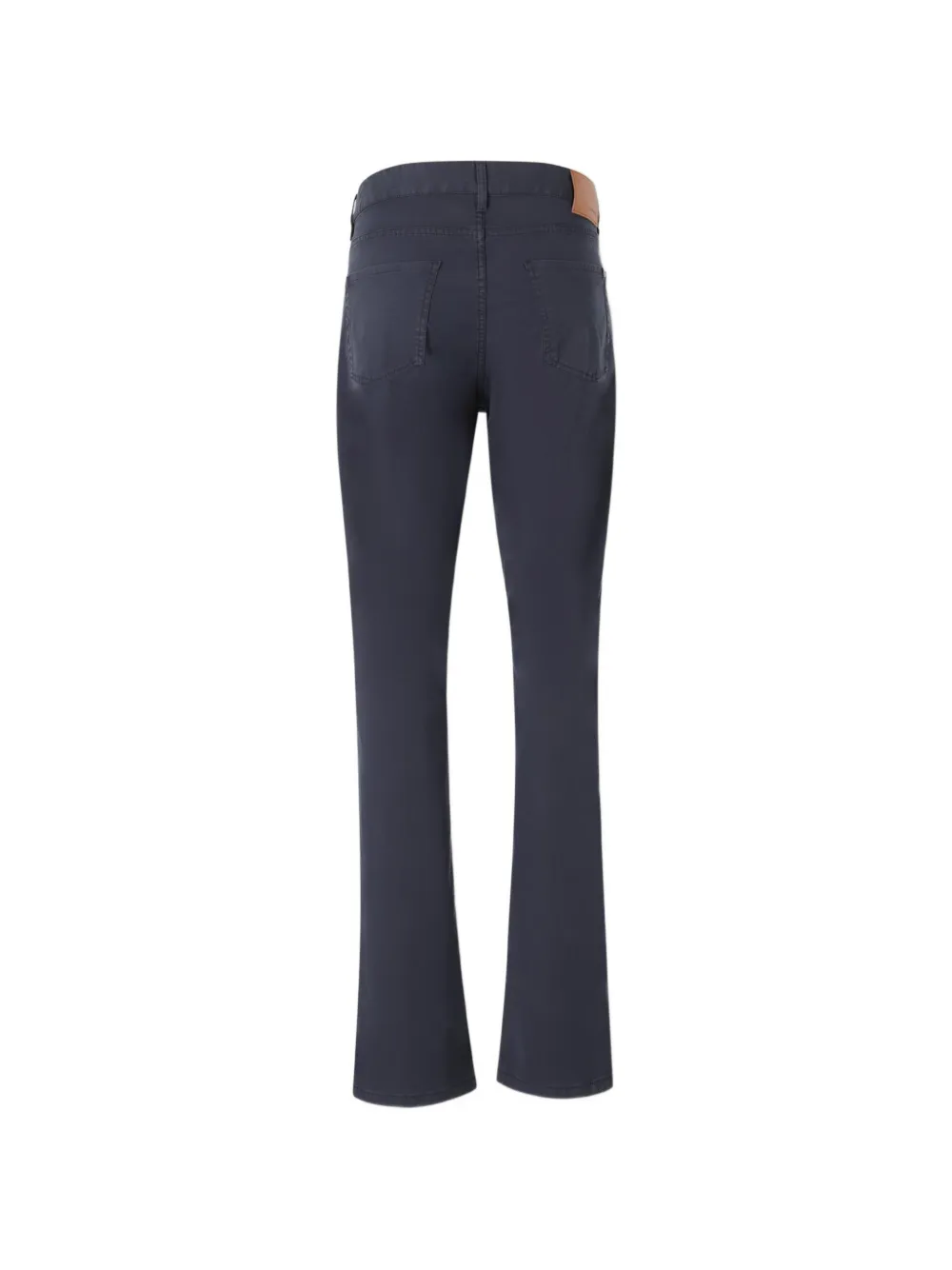 Canali Jeans met logopatch en vijf zakken Blauw