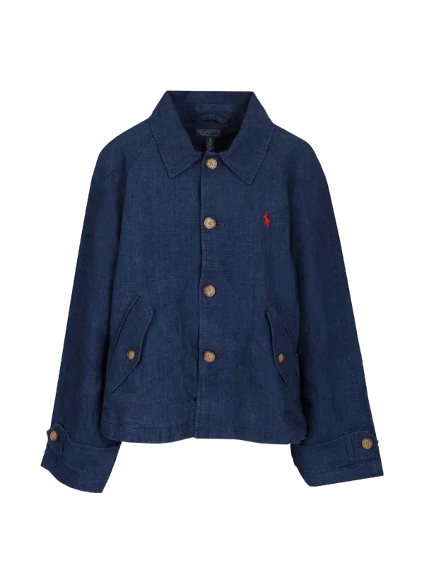 Polo Ralph Lauren Délavé Linen Jacket in Blue