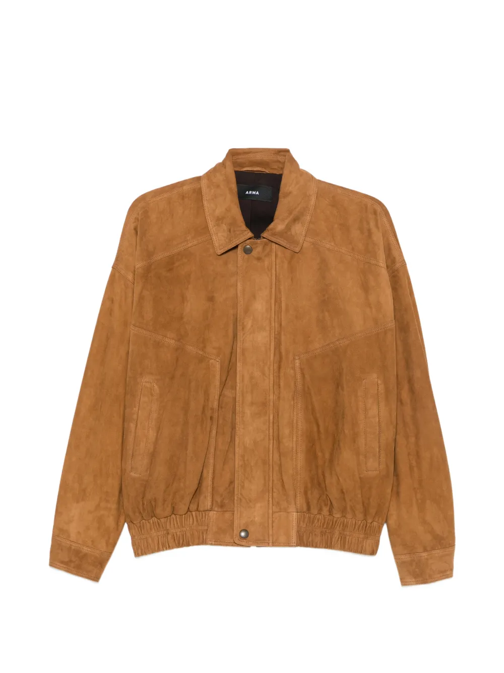 Arma Frederica suede bomber jacket - Marrone