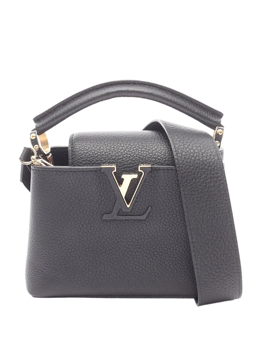 Louis Vuitton Pre-Owned 2021-2026 Taurillon Mini Capucines satchel - Nero