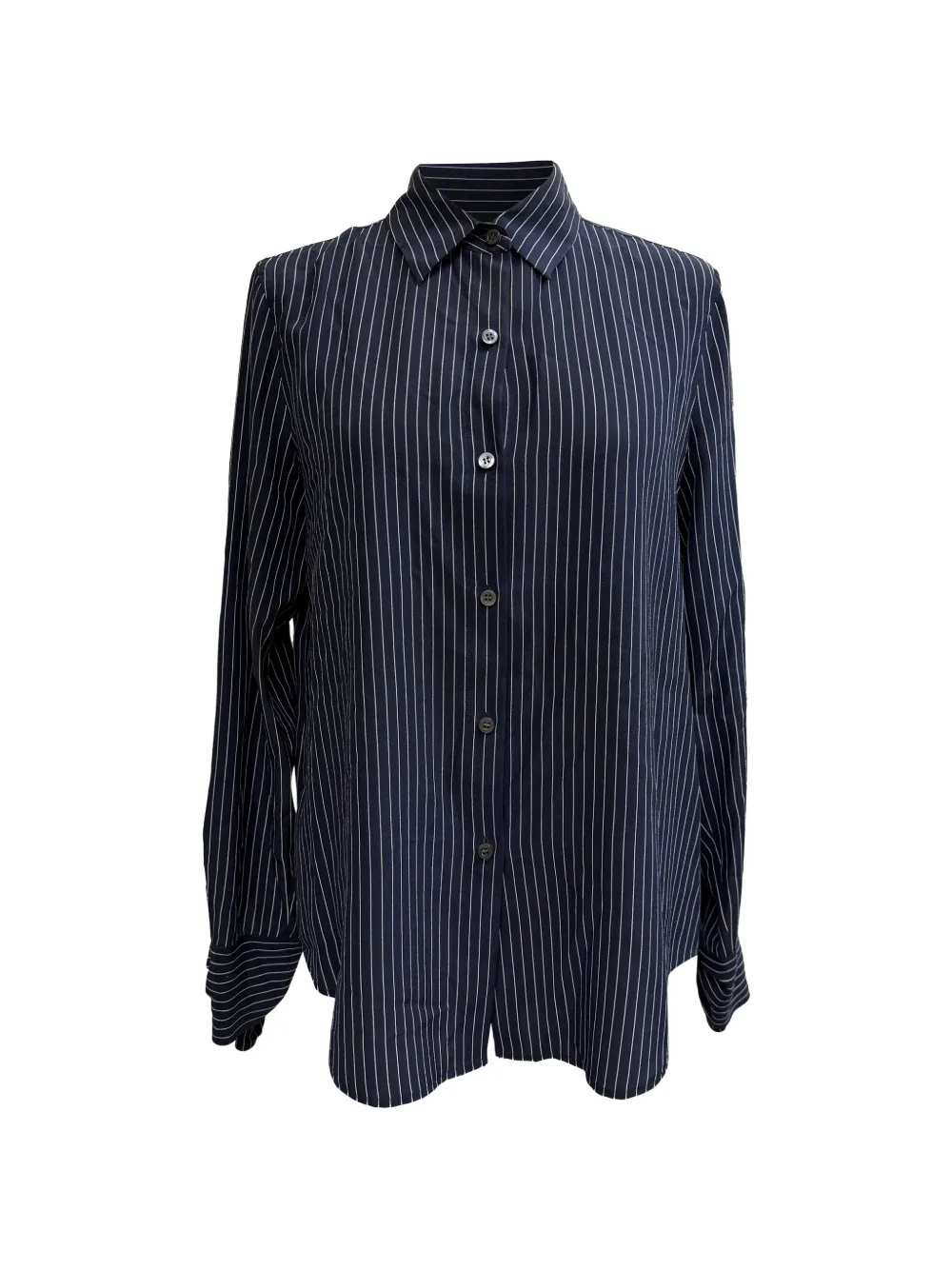 Theory Tie-cuff pinstripe blouse - Blu