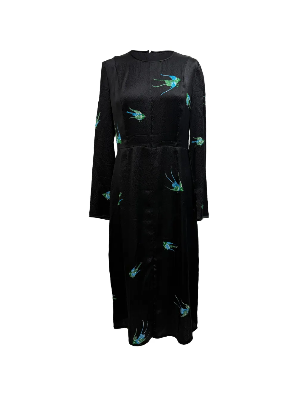 Diane Von Furstenberg Vintage Bird-print dress - Nero