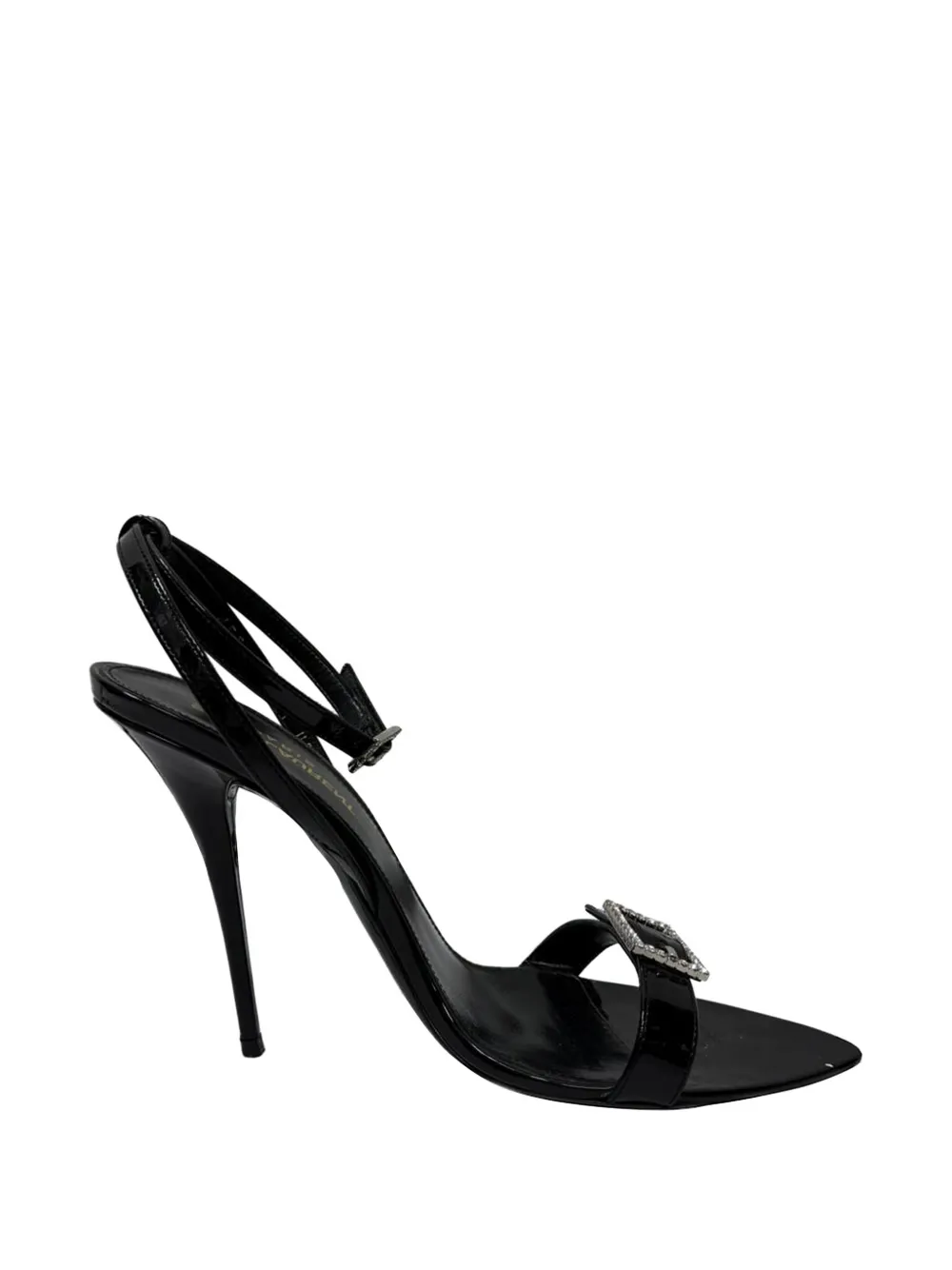 Saint Laurent Pre-Owned Gippy buckle-embellished sandals - Schwarz