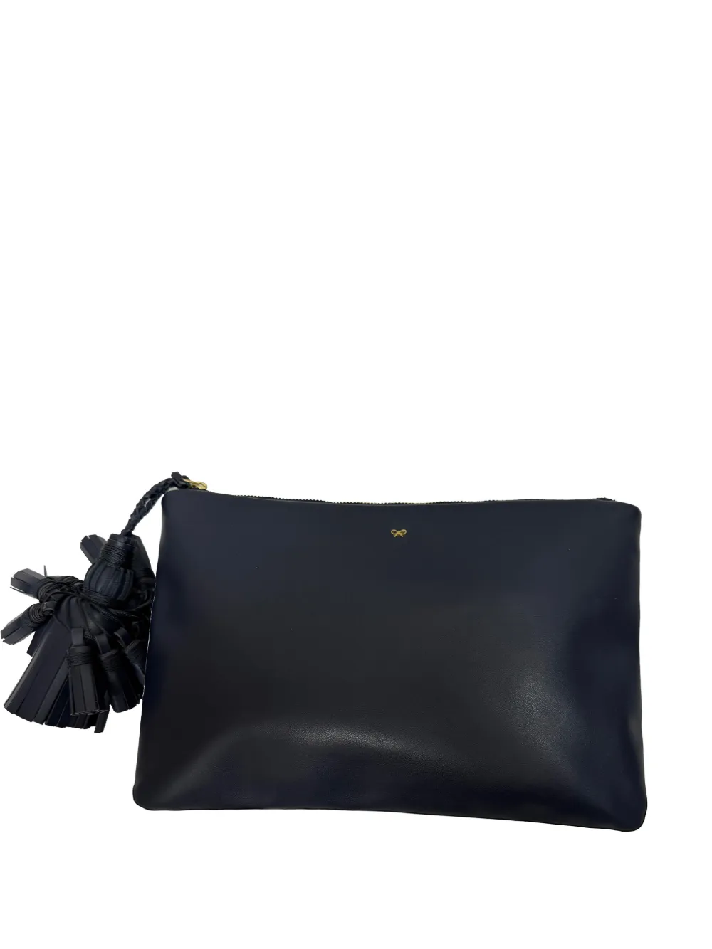 Anya Hindmarch Georgiana tasseled clutch bag - Blu