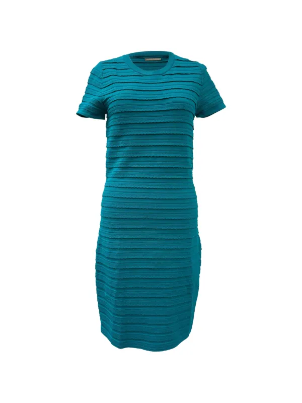michael kors blue dress Collection Chiffon Gown this gown is sure to turn heads Michael Kors Chain Pleated Midi