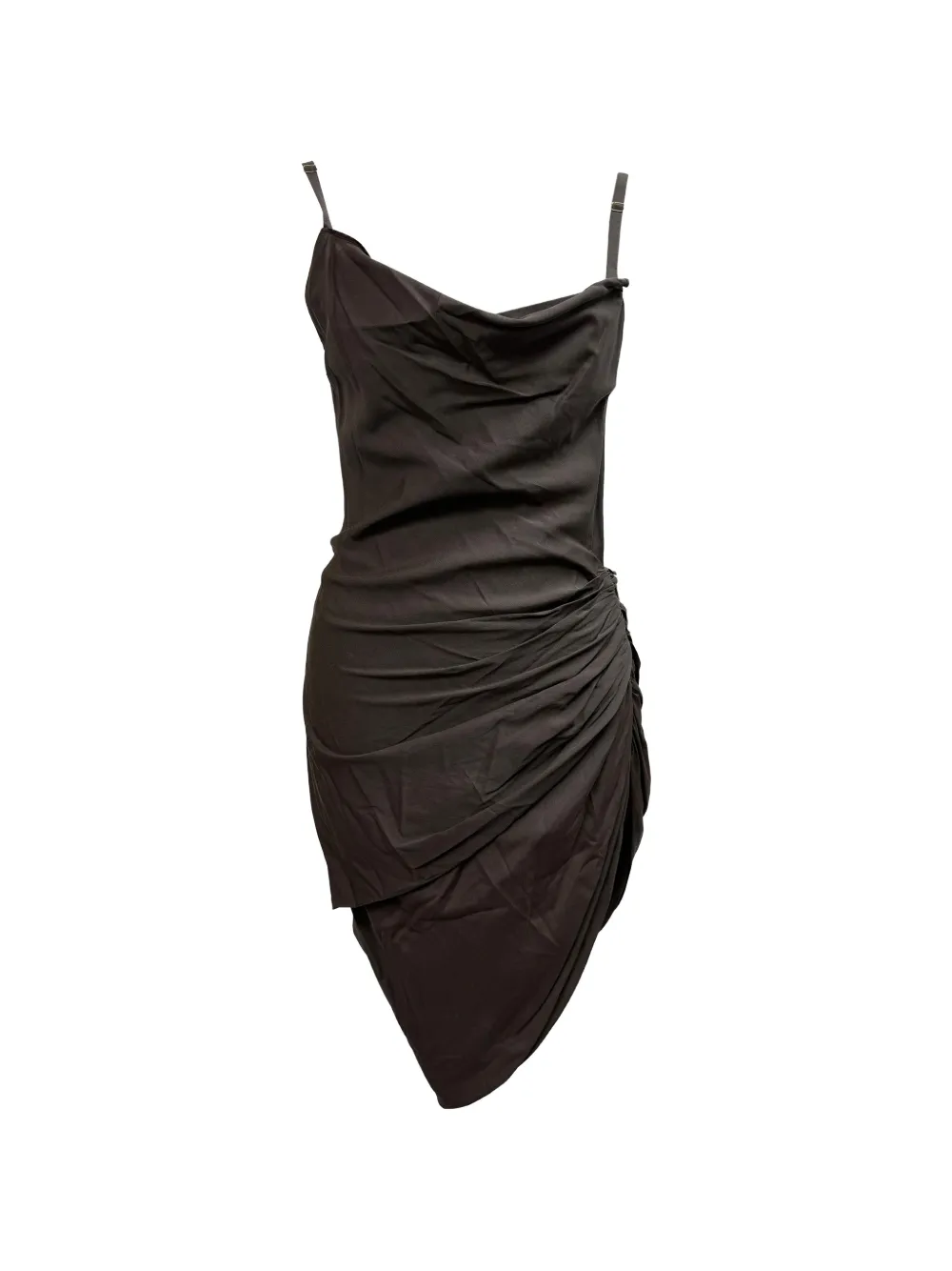 Jacquemus Pre-Owned La Montagne draped mini dress - Marrone