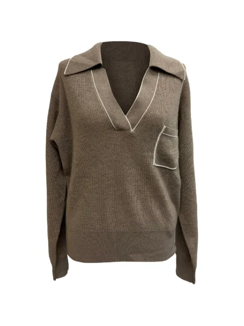 SANDRO Knitted collared sweater