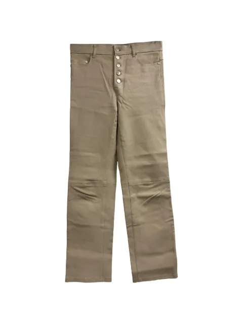 JOSEPH straight-leg leather trousers