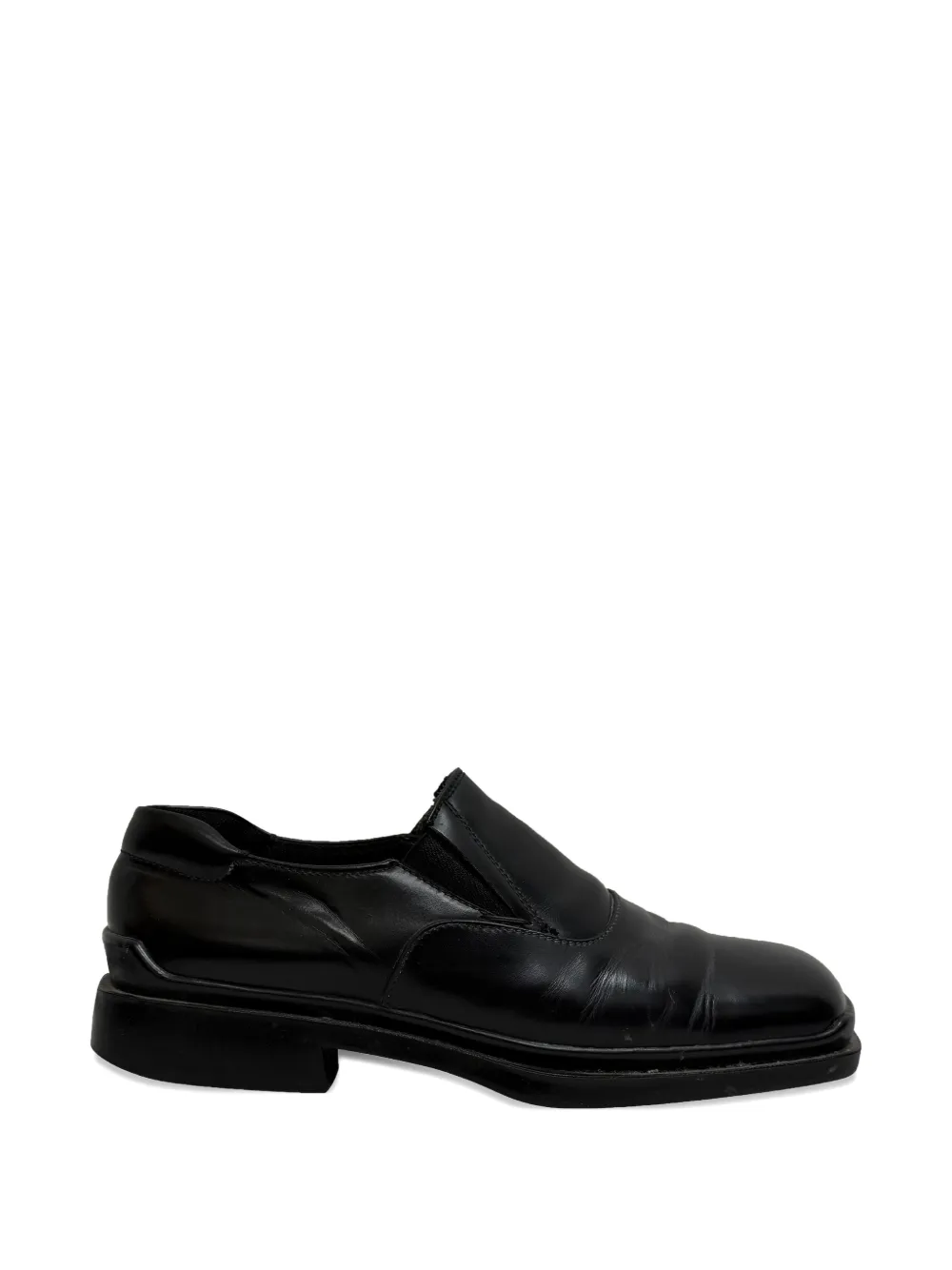 Prada Pre-Owned square-toe loafers - Nero