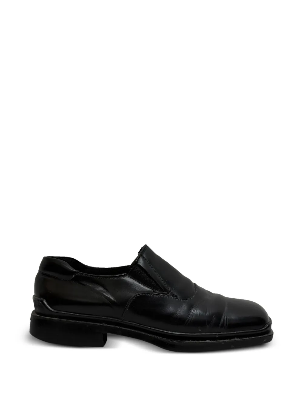 Prada Pre-Owned square-toe loafers - Schwarz